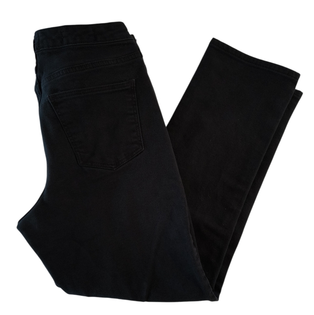Universal Thread Black High-Rise Slim Straight Jeans Size 12